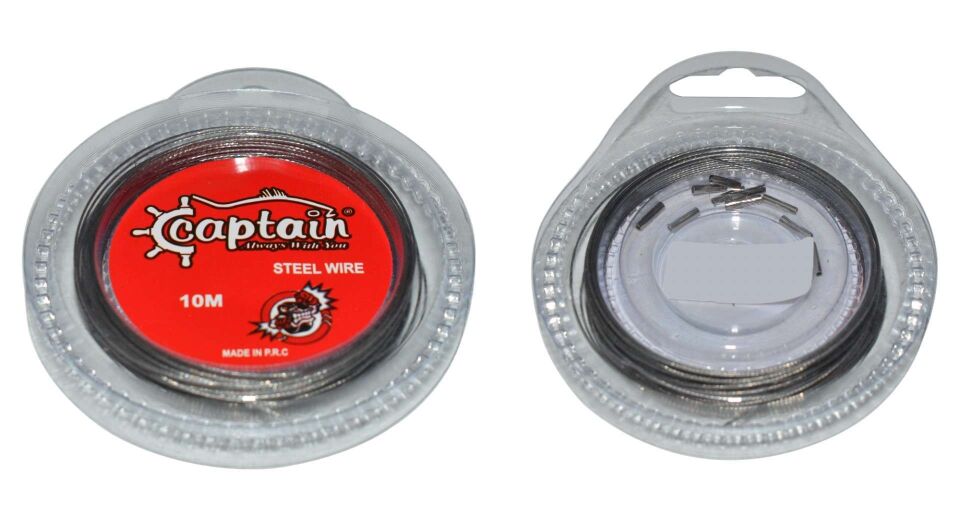 Captain Çelik Tel 10mt Steel Wire Leader Standart - 40 LBS