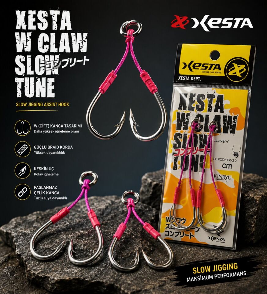 XESTA W CLAW SLOW TUNE DOUBLE ASSIST LL 3 CM #17 2P
