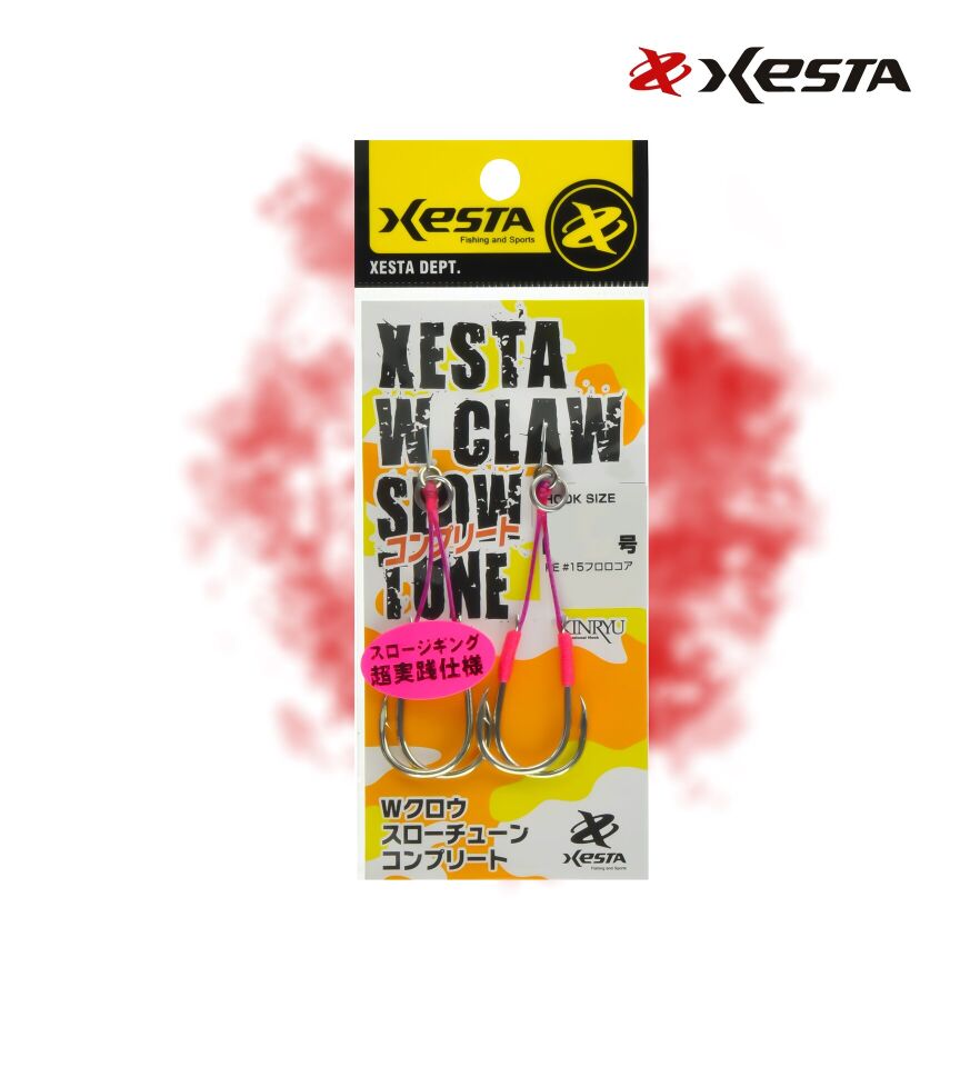 XESTA W CLAW SLOW TUNE DOUBLE ASSIST 1/0 2 CM #18 2P