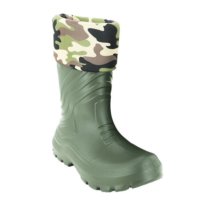 DFT Yeşil EVA Termal Çoraplı Konçlu Çizme No: 41