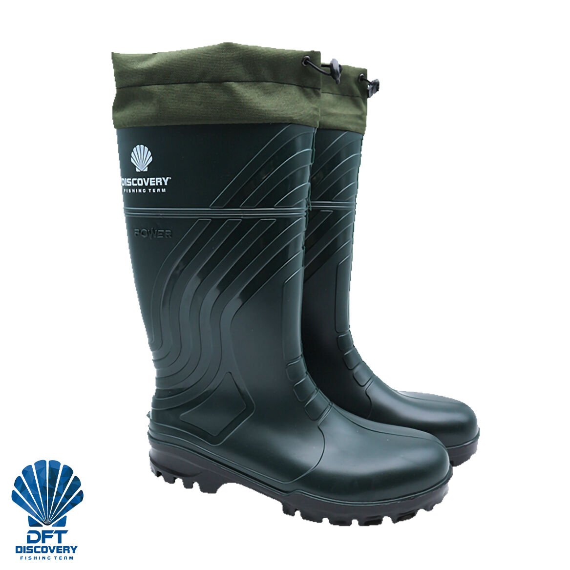 DFT Hunter Yeşil PVC Konçlu Çizme No: 45 (Çift)