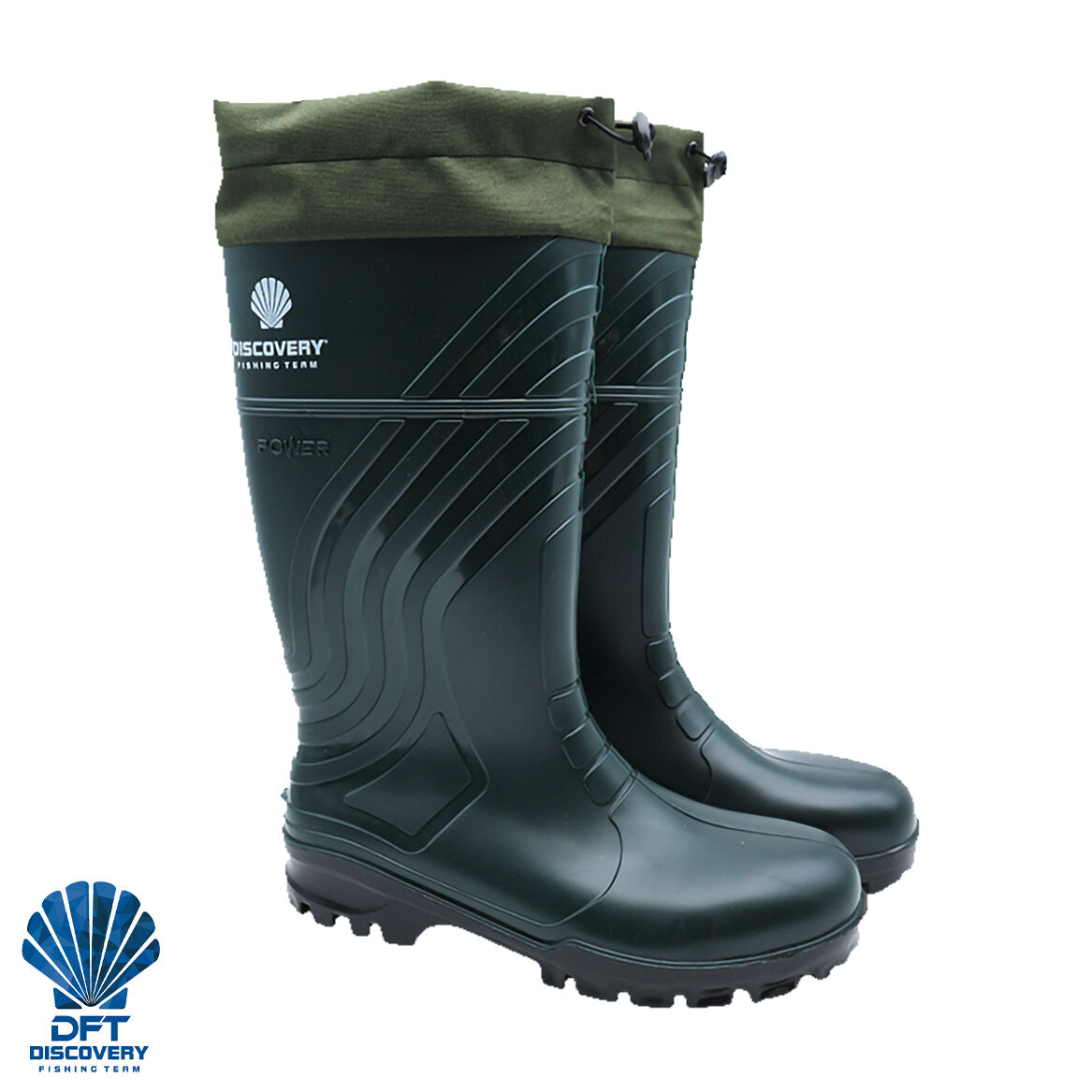 DFT Hunter Yeşil PVC Konçlu Çizme No: 45 (Çift)