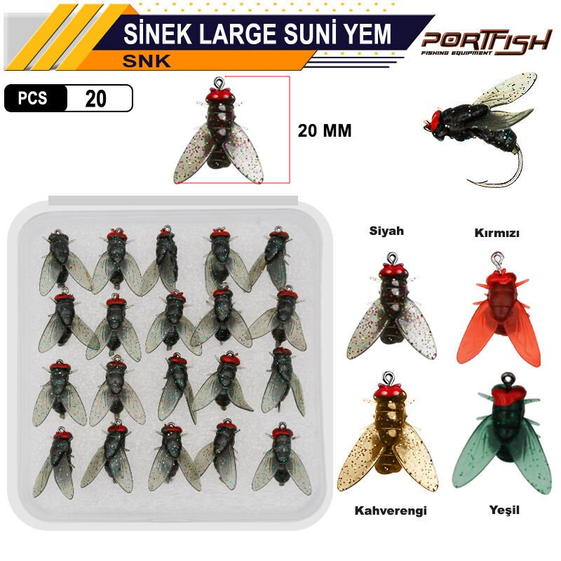 Portfish Sinek Large Suni Yem  20 Adetli