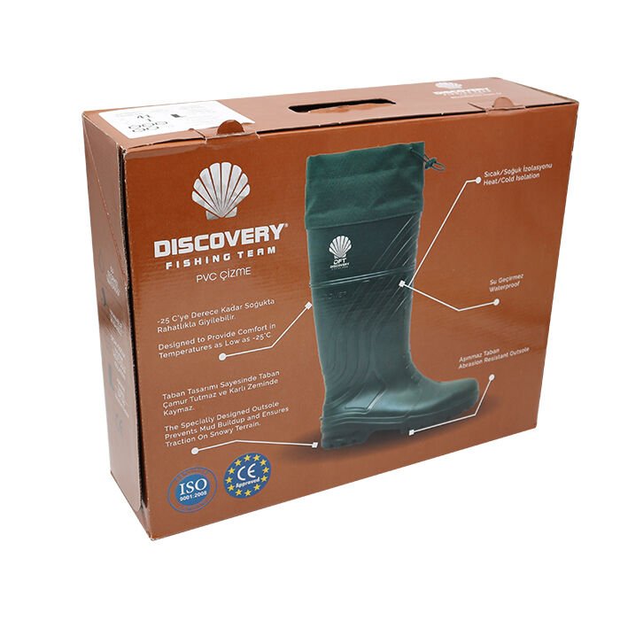 DFT Hunter Yeşil PVC Konçlu Çizme No: 42 (Çift)