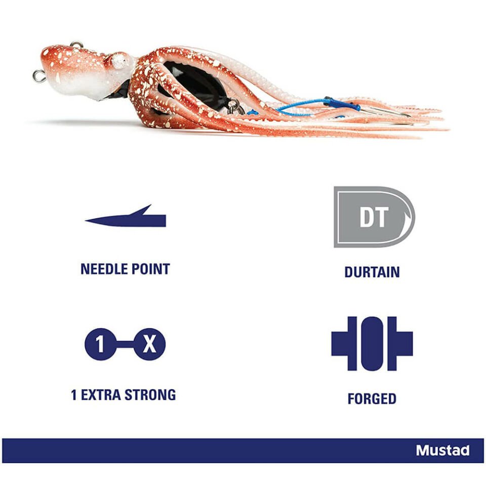 Mustad Inkvader Octopus Jig Sahte Yem RIF - REEF - 230GR