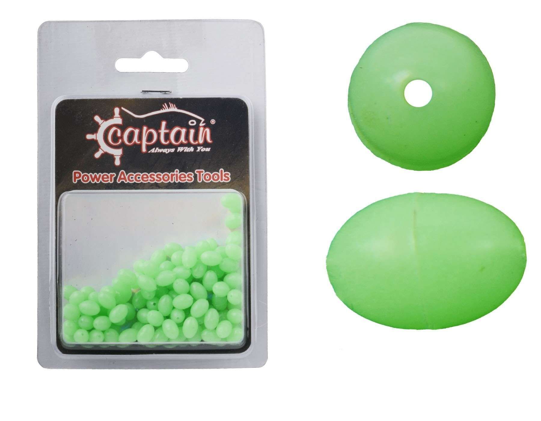 Captain  Glow Boncuk Oval Çapari ve Takım Boncuğu 100lü Paket Standart