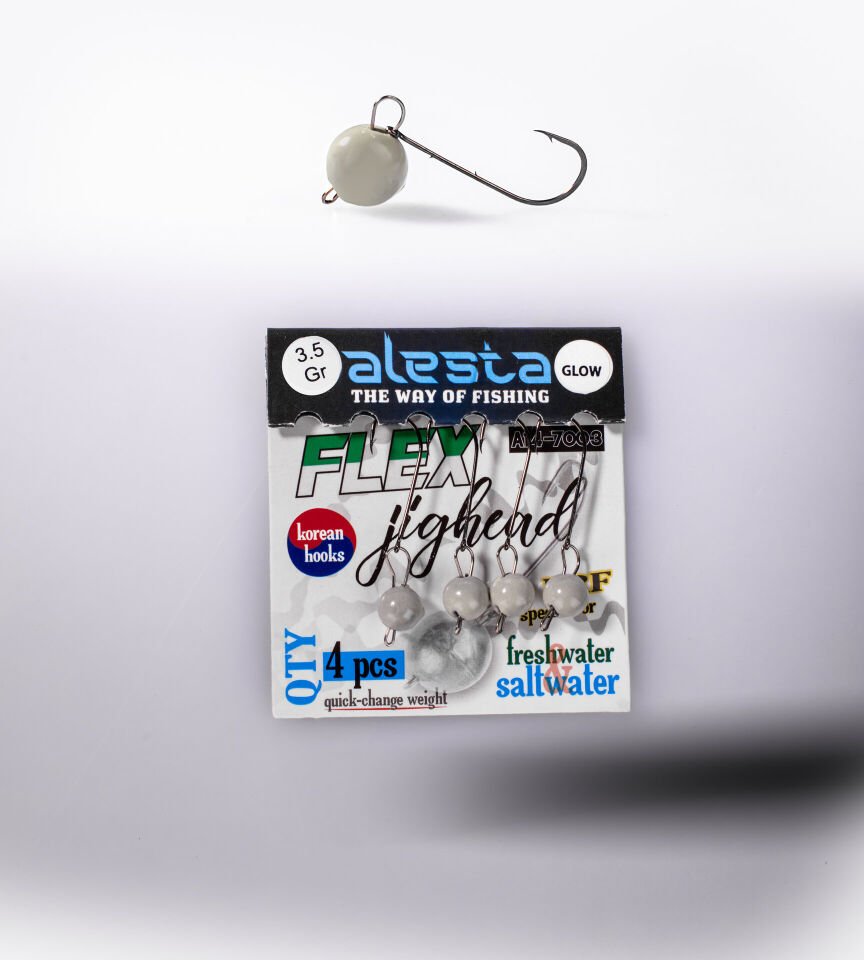 FLEX JIGHEAD GLOW 4P 3.5G