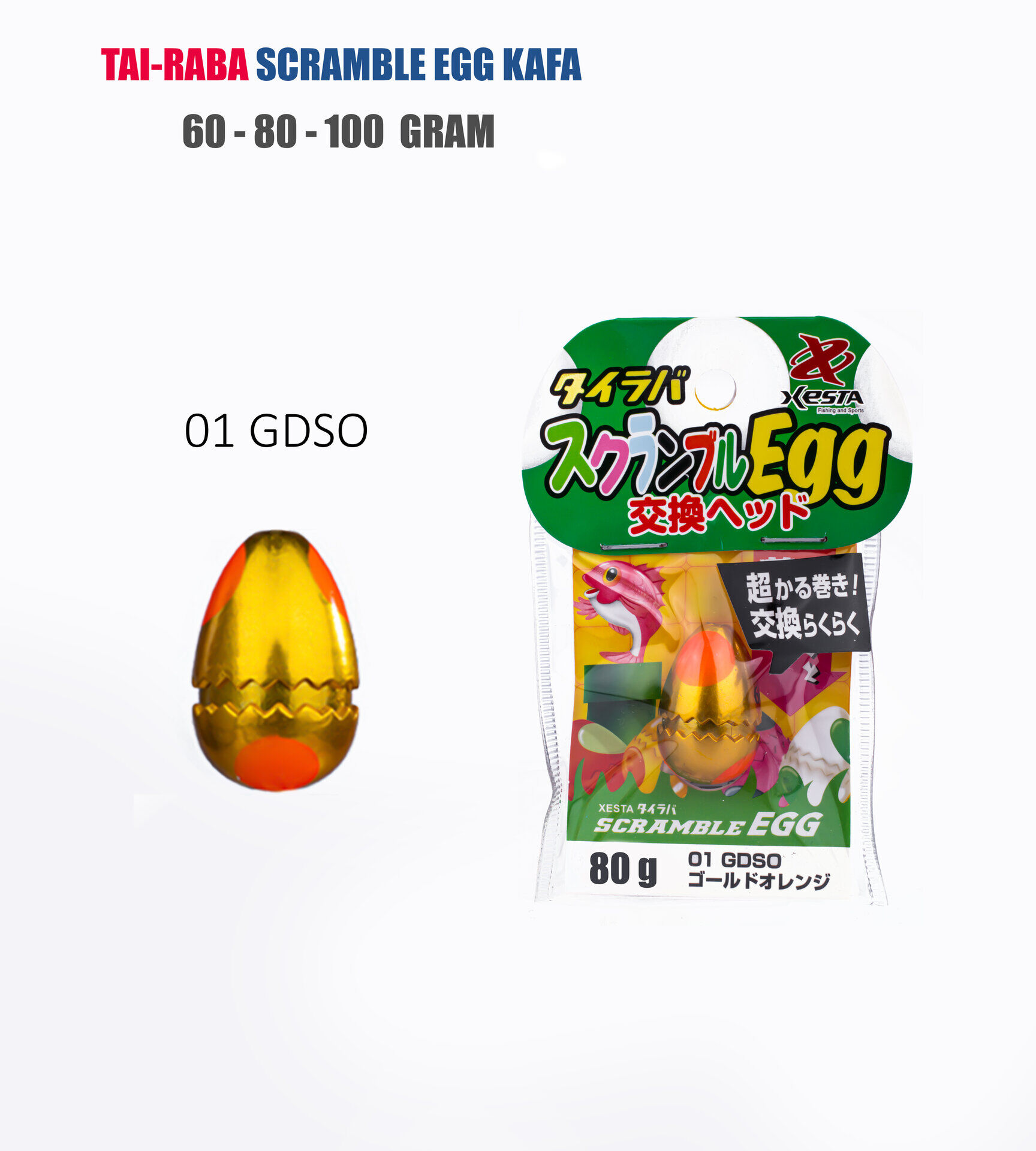XESTA TAI-RABA SCRAMBLE EGG KAFA 80G GDSO