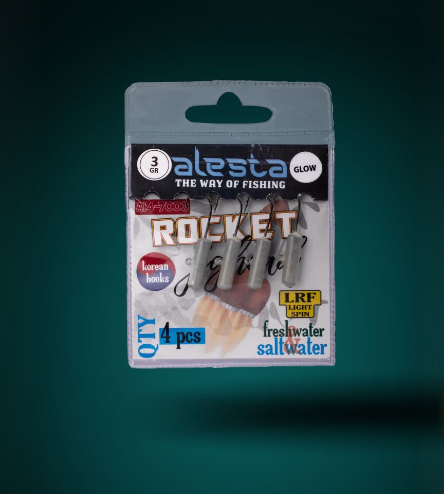 ROCKET JIGHEAD GLOW 4P 3G