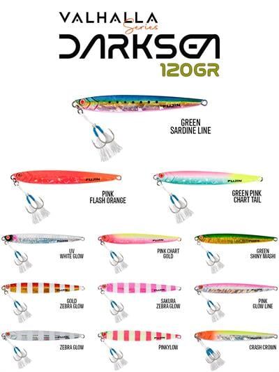 Fujin Valhalla Darksea 120gr Metal Jig Yem MT45 Green Shiny Iwashi