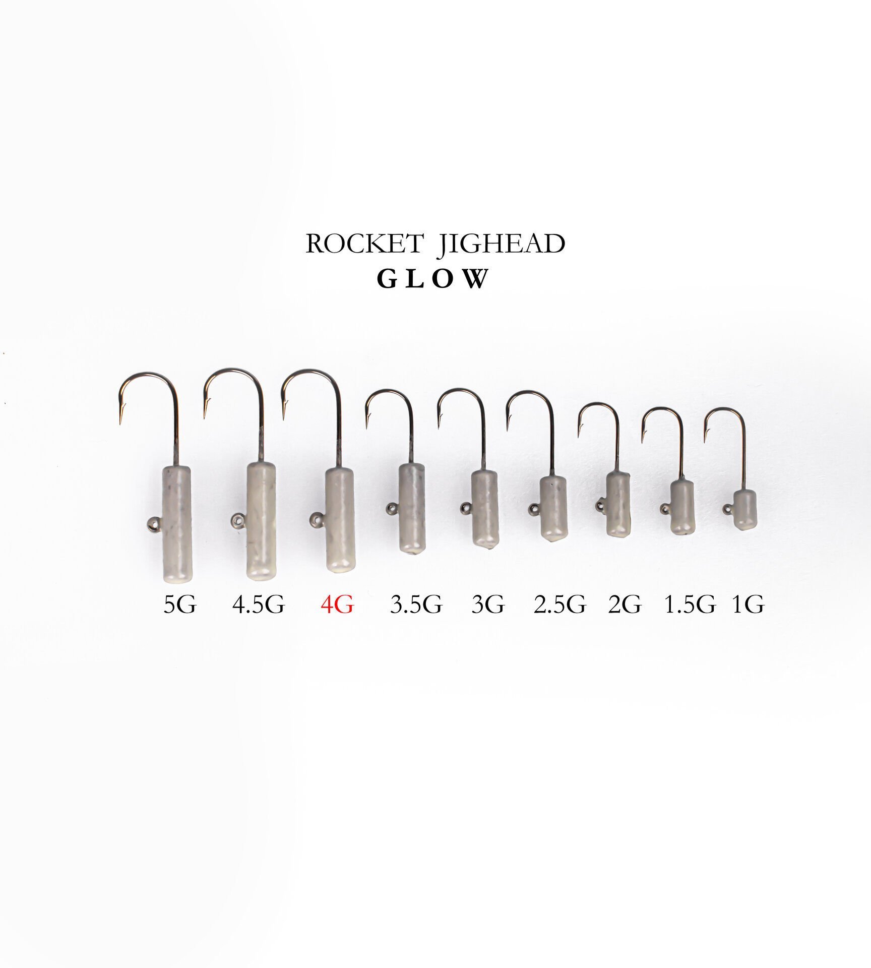 ROCKET JIGHEAD GLOW 4P 4G