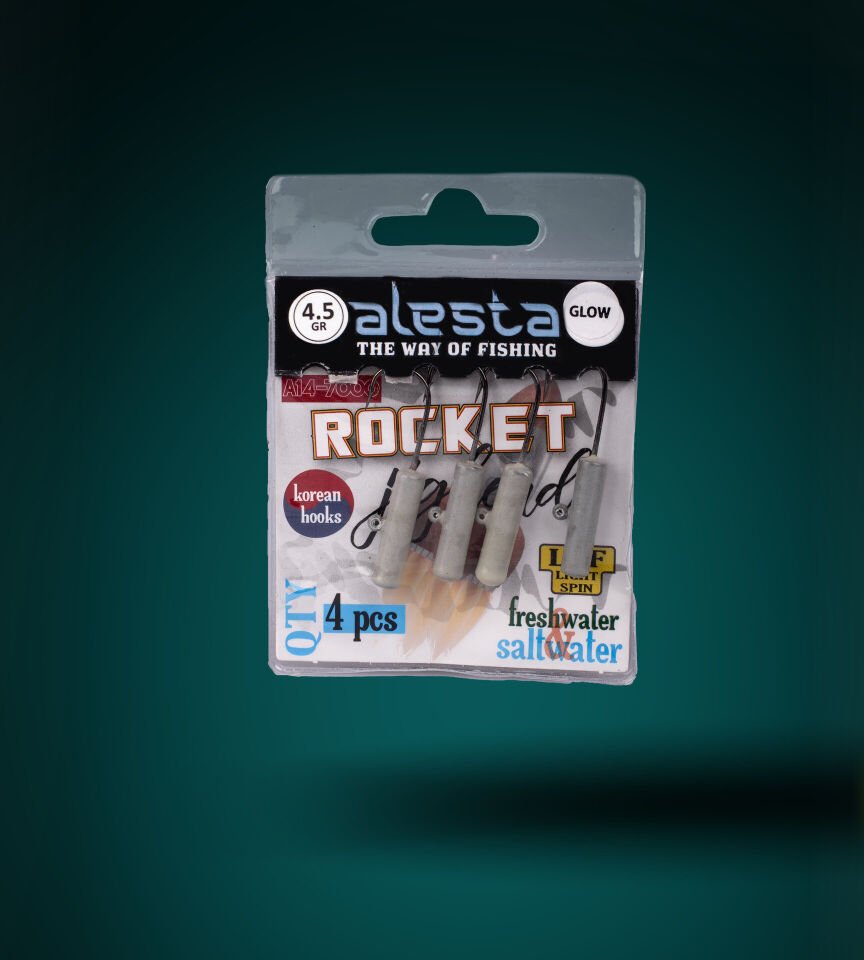 ROCKET JIGHEAD GLOW 4P 4.5G