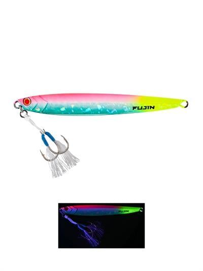 Fujin Valhalla Darksea 120gr Metal Jig Yem MT43 Green Pink Chart Tail