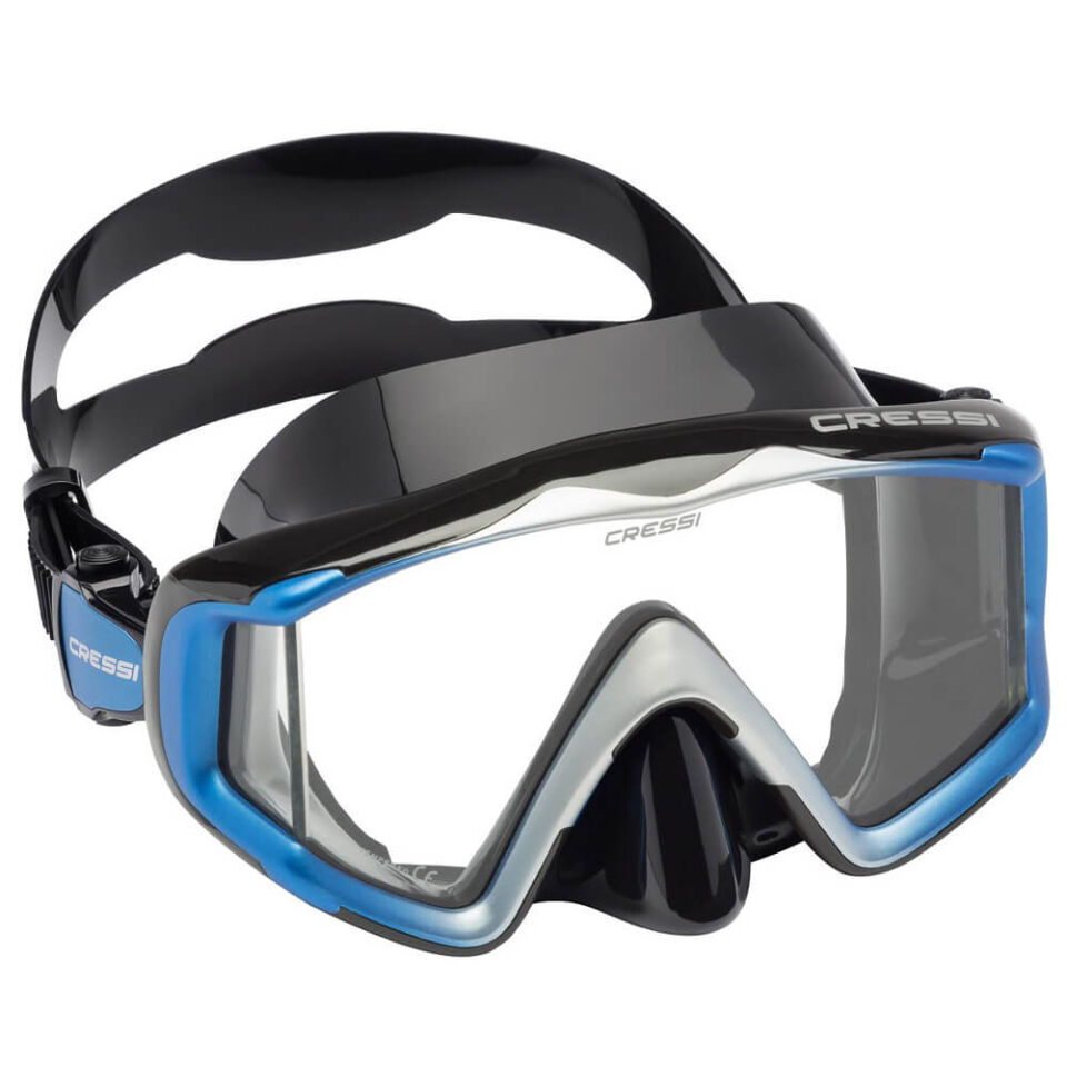 Cressi Liberty Triside Dalış Maskesi BLACK - BLUE