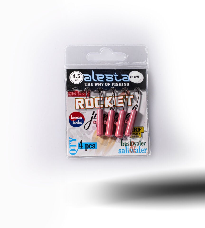 ROCKET JIGHEAD PEMBE GLOW 4P 4.5G