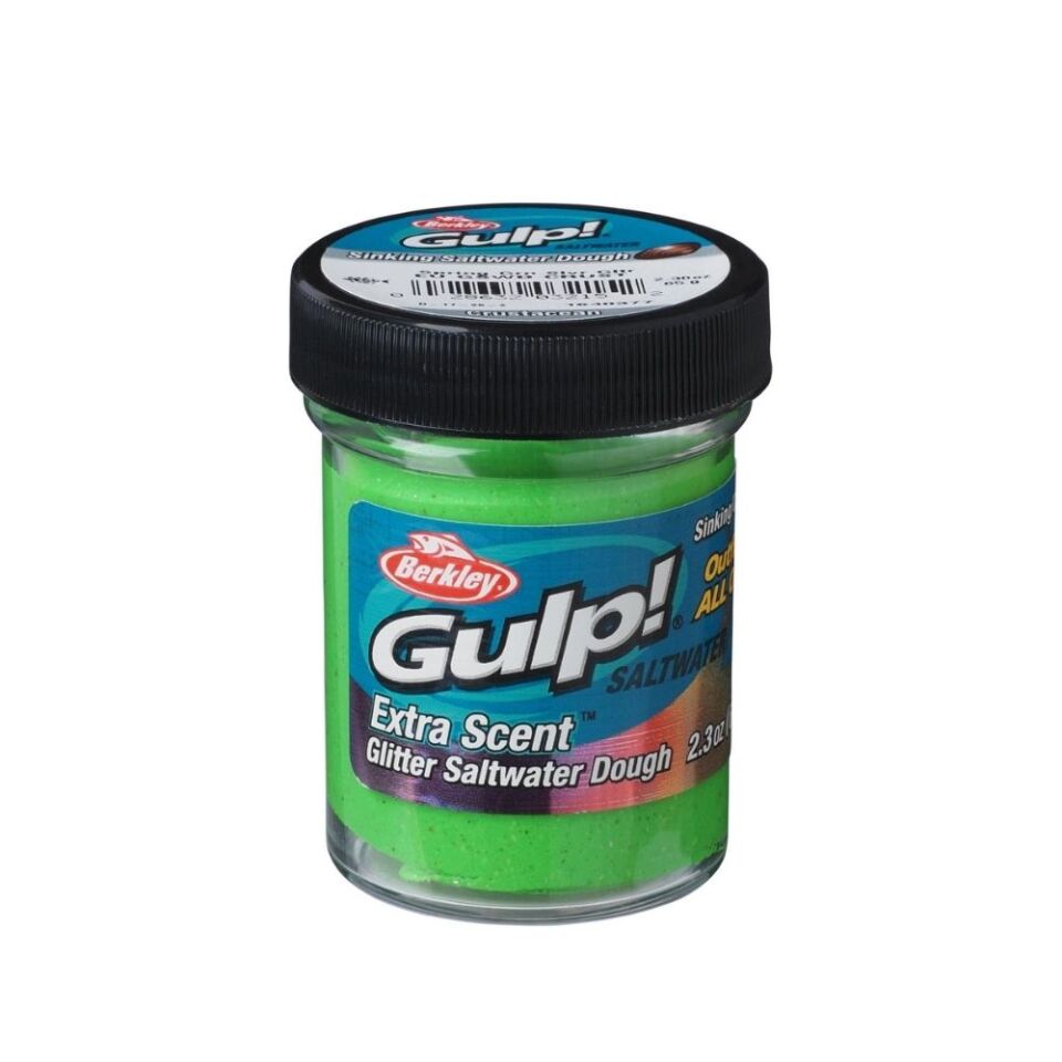 Berkley PowerBait Extra Scent Saltwater Hamur 50GR - SPRING GREEN-SILVER