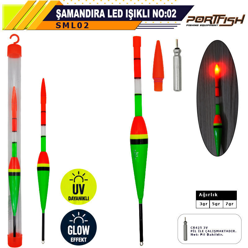Portfish Şamandıra Sensörlü  Led Işıklı no:02