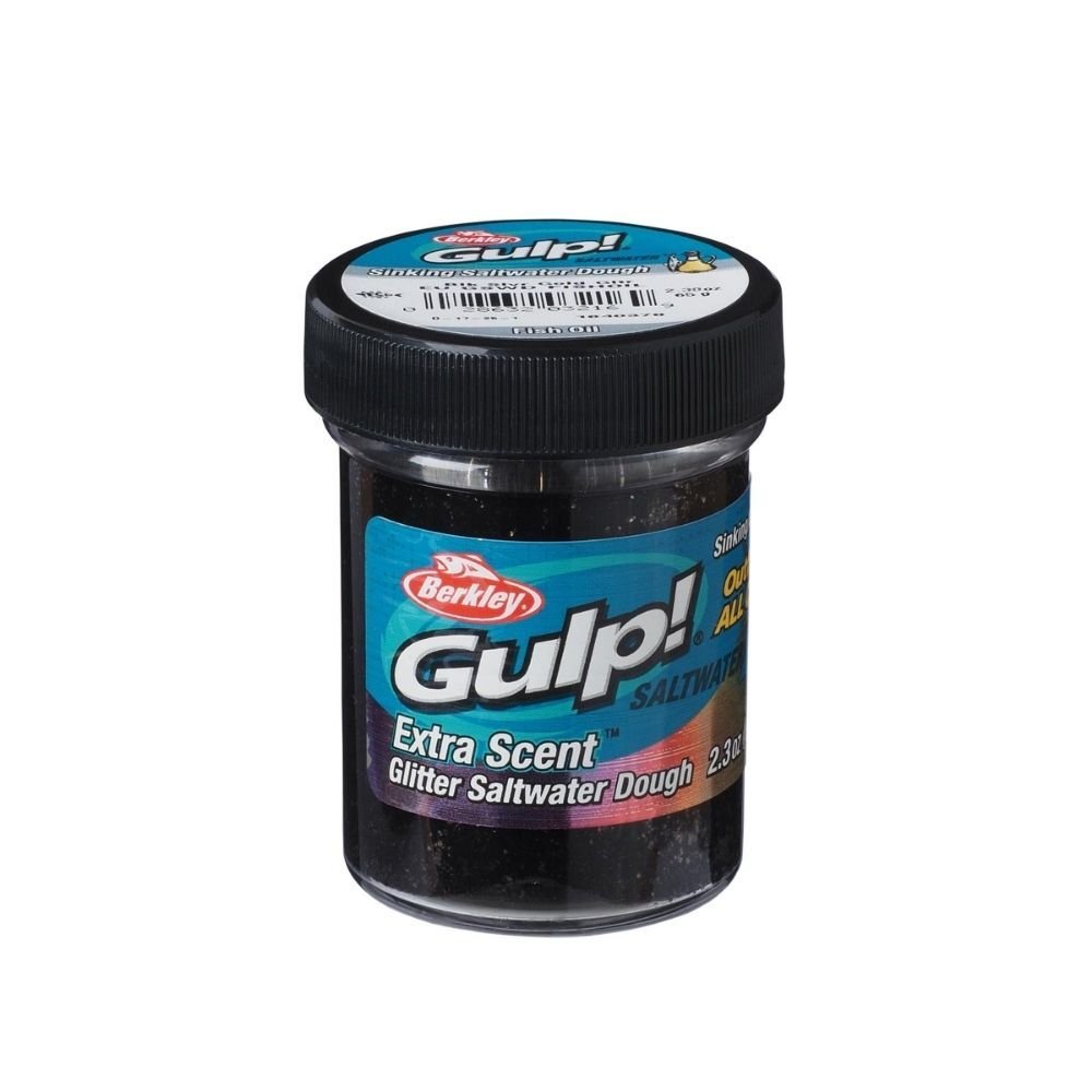 Berkley PowerBait Extra Scent Saltwater Hamur 50GR - FISHOIL-BLACK SILVER