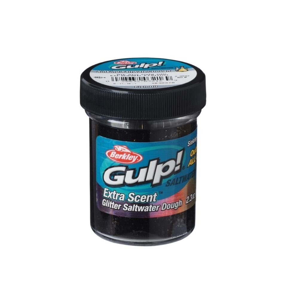 Berkley PowerBait Extra Scent Saltwater Hamur 50GR - FISHOIL-BLACK SILVER