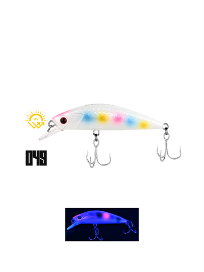 Fujin Beagle 6cm 6.5gr Maket Balık 049 RedEye Pearl Rainbow