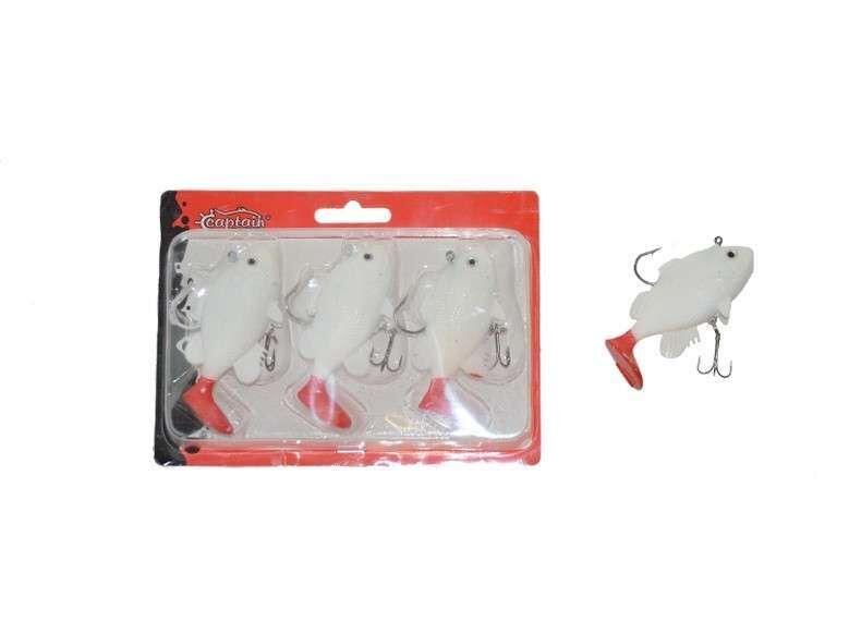 Captain 3563 Orient Soft 9cm Levrek Silikonu 3lü Set Suni Balık 2