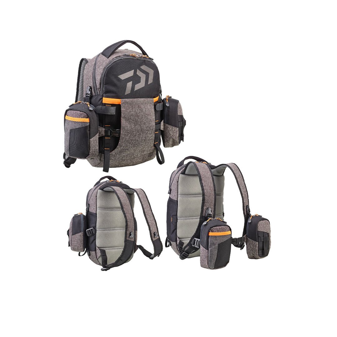 DAIWA BALIKÇI ÇANTASI GRİ TURUNCU  30*14*48CM