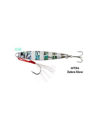 Fujin Jig-X 80gr Shore Jigging Jig Yem MT04 Zebra Glow