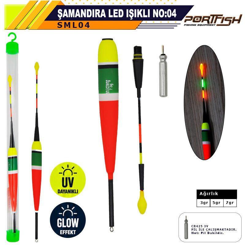 Portfish Şamandıra Sensörlü  Led Işıklı no:04
