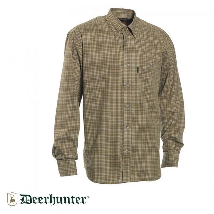 T. DEERHUNTER Marshall Yeşil Kareli Uzun Kol Gömlek 43/44