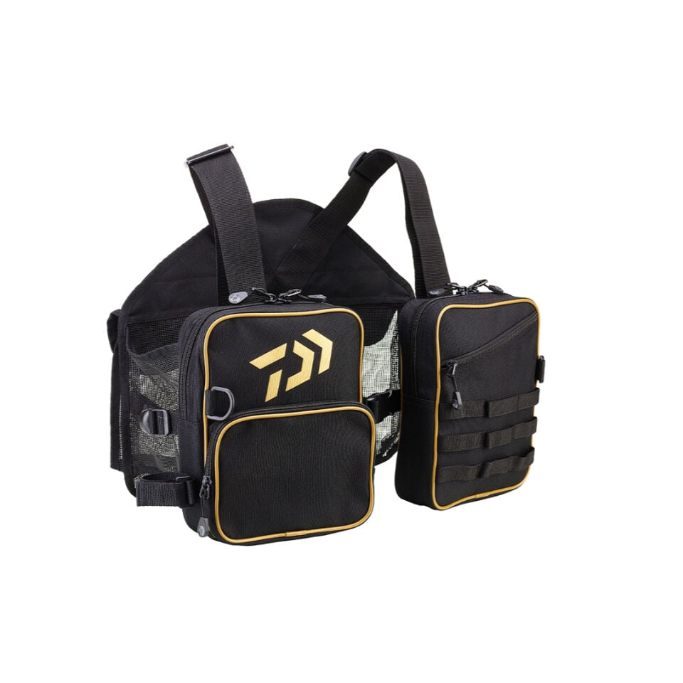 DAIWA WADING YELEK, BLACK-GOLD 46*38CM