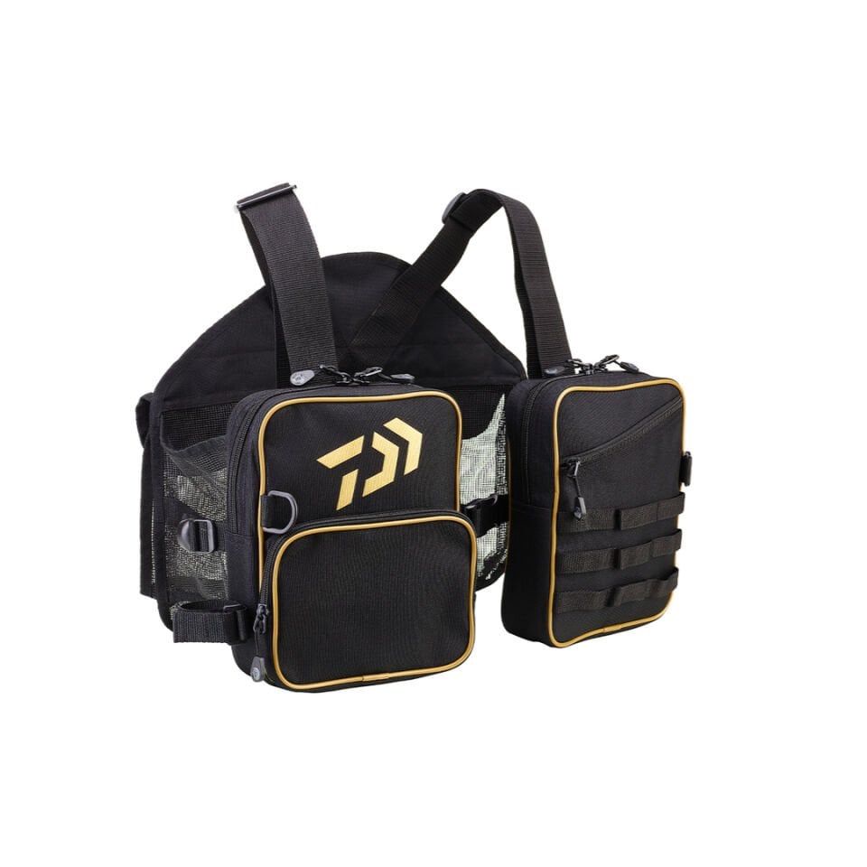 DAIWA WADING YELEK, BLACK-GOLD 46*38CM