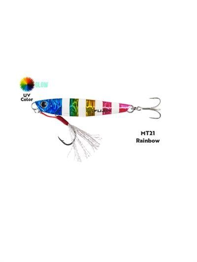 Fujin Jig-X 80gr Shore Jigging Jig Yem MT21 Rainbow