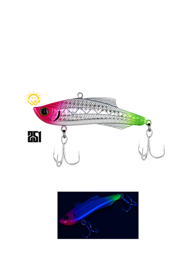 Fujin Wild Vibe 80S 27gr Sinking Vibrasyon Suni Yem 251 Pinkhead Tail