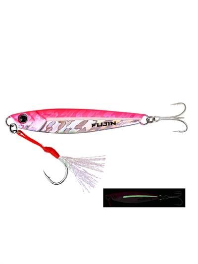Fujin Jig-X 80gr Shore Jigging Jig Yem MT18 Pink Glow Line