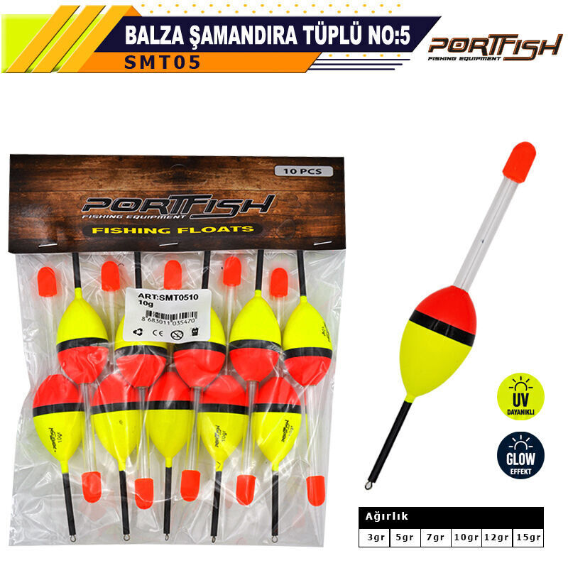 Portfish Balza Şamandıra Tüplü no:05 - 10 Adetli