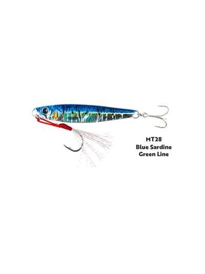 Fujin Jig-X 80gr Shore Jigging Jig Yem MT28 Blue Sardine Green Line