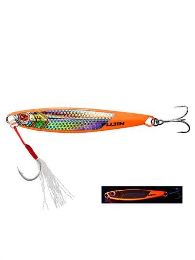 Fujin Jig-X 80gr Shore Jigging Jig Yem MT49 Prism Orange