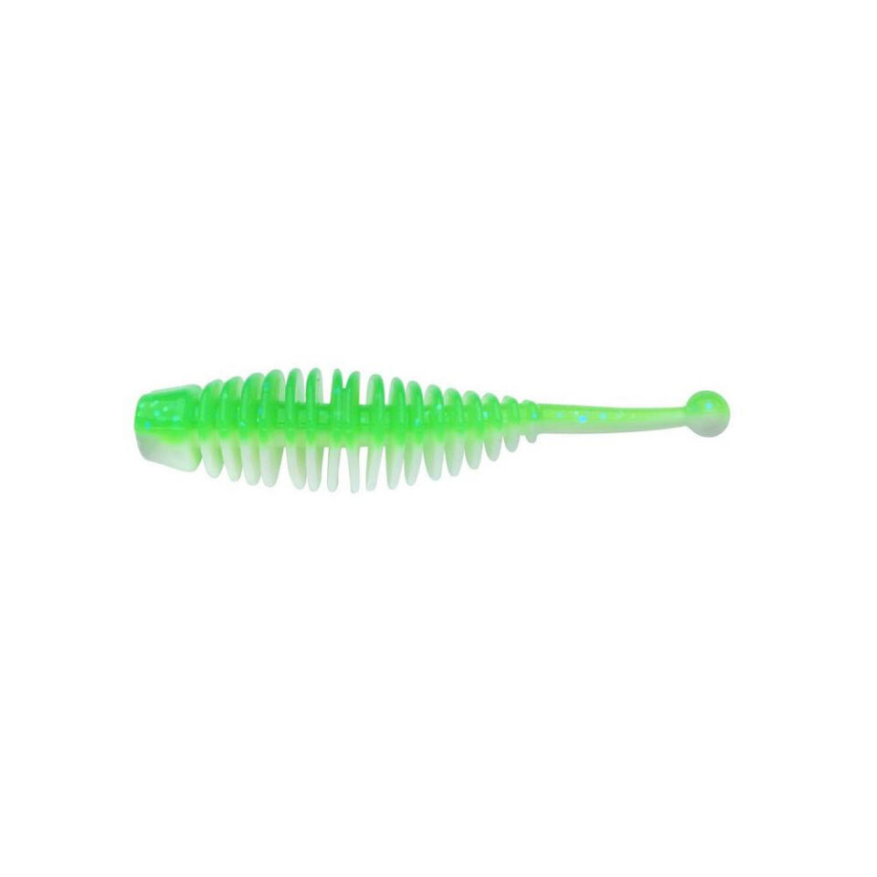 Berkley Powerbait Naiad Suni Yem 30MM - SPRING GREEN - WHITE