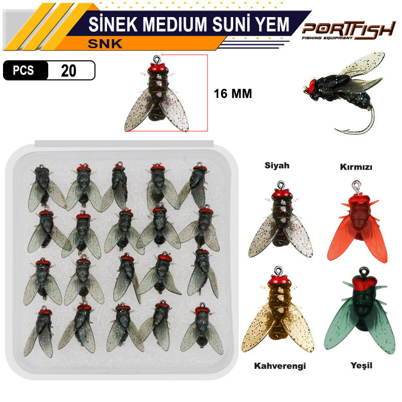 Portfish Sinek Medium Suni Yem  20 Adetli