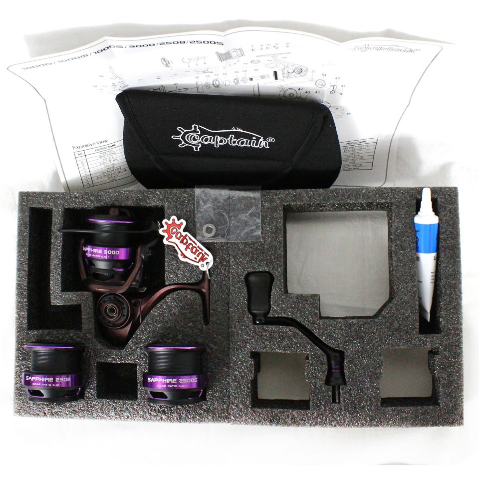 Captain Sapphire PRO 2500-2508-3000 Spin Makine 9+1 BB