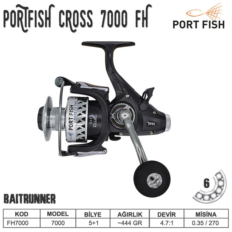 Portfish Cross FH  7000 Baitrunner Olta Makinası