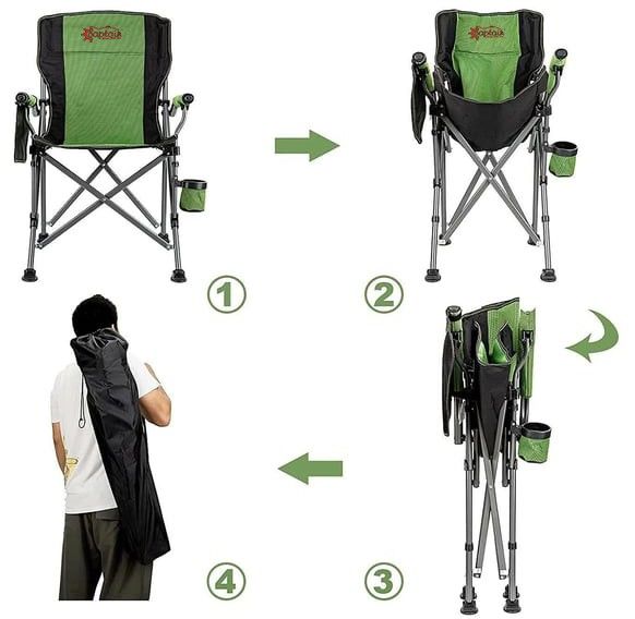 Captain Kamp Sandalyesi İthal Pro Katlanır Bardaklı Koltuk