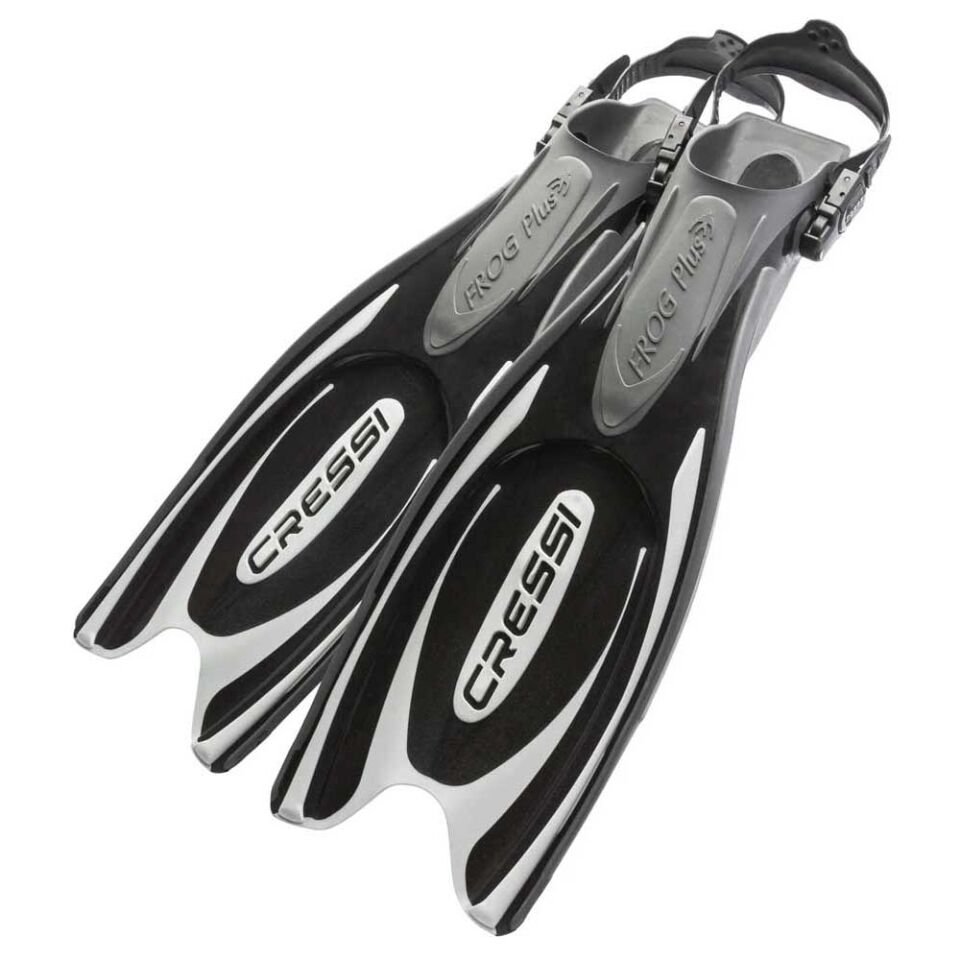 Cressi Frog Plus Dalış Paleti NO:35-38 - BLACK-SILVER