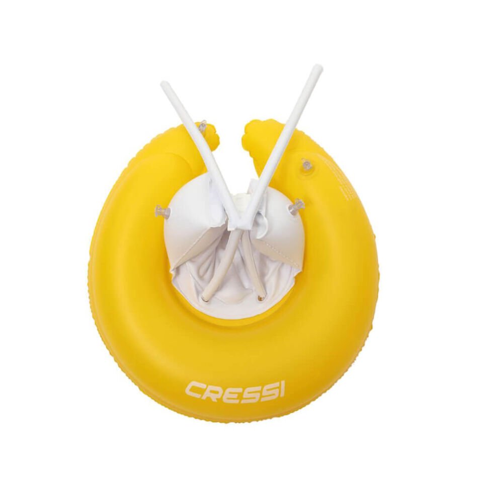 Cressi Baby Swim Ring With Seat And Braces Can Simidi Yellow - 32X50CM