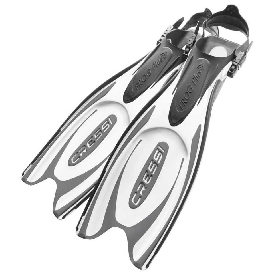 Cressi Frog Plus Dalış Paleti NO:44-47 - BLACK-WHITE