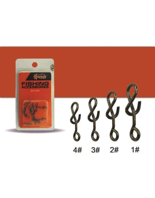 Captain 5019 Sahte Balık Klipsi Spiral 15li Paket Black Nikel