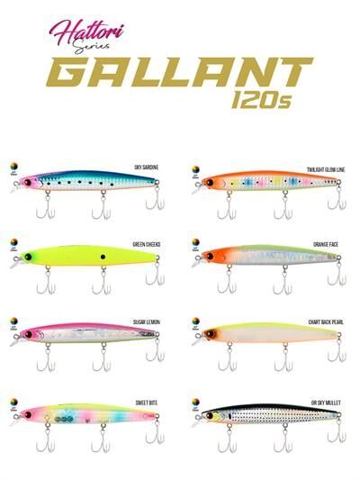 Fujin Gallant 120S 21gr 120mm Sinking Maket Balık 127 Orange Face