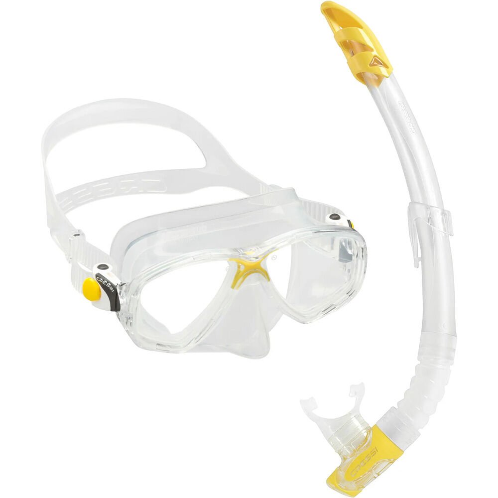 Cressi Marea Maske Gamma Şnorkel Seti CLEAR-YELLOW