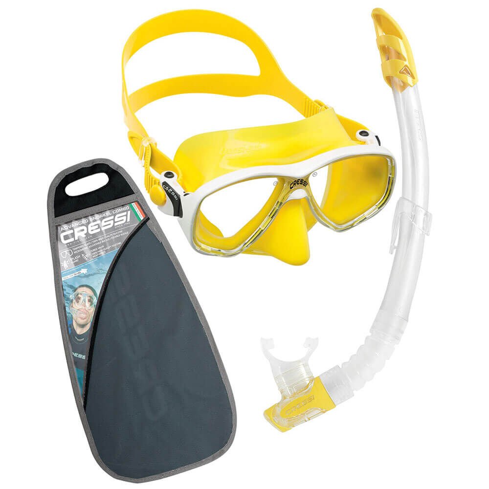 Cressi Marea Maske Gamma Şnorkel Seti YELLOW-YELLOW