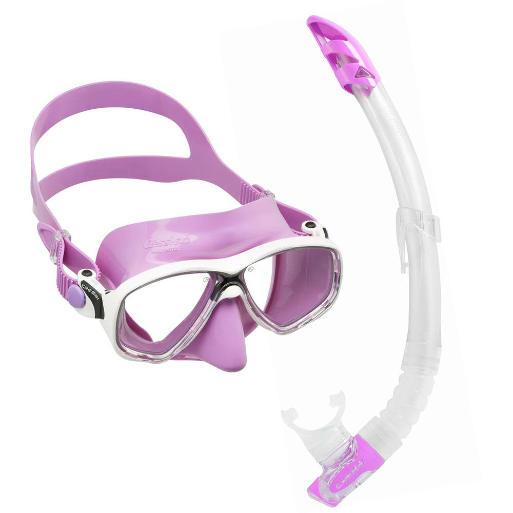 Cressi Marea Maske Gamma Şnorkel Seti LILAC-LILAC